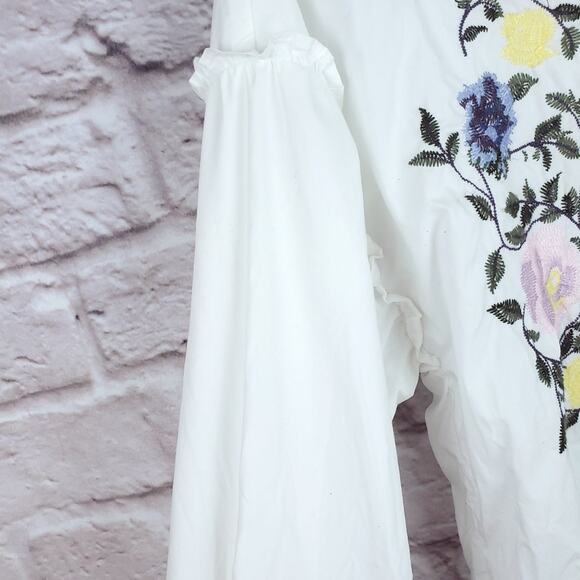 Sanctuary Spring Dani Embroidered White Button Up - Picture 5 of 12